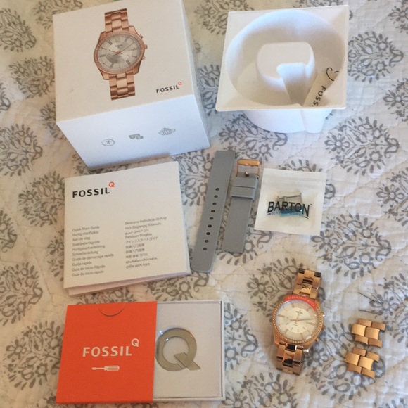 Fossil Accessories - Fossil Q Scarlette Hybrid Smartwatch Rose Gold